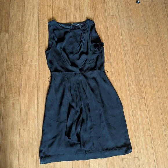 Silk BCBG Maxazria black dress size 6 - Picture 5 of 15